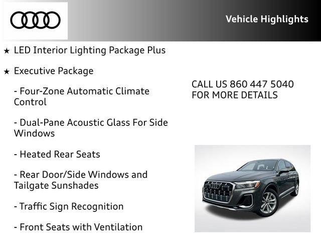 Certified 2025 Audi Q7 3.0T Premium Plus w/ Premium Plus Package AWD/4WD image 17
