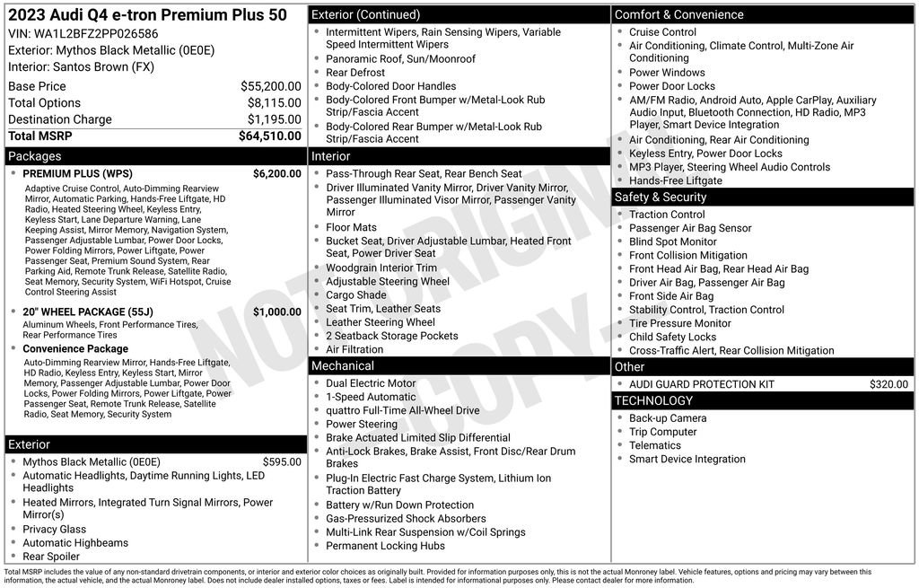 Used 2023 Audi Q4 e-tron Premium Plus w/ Premium Plus image 9