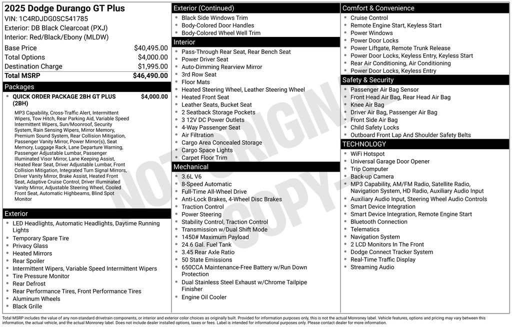 Used 2025 Dodge Durango GT AWD/4WD image 6