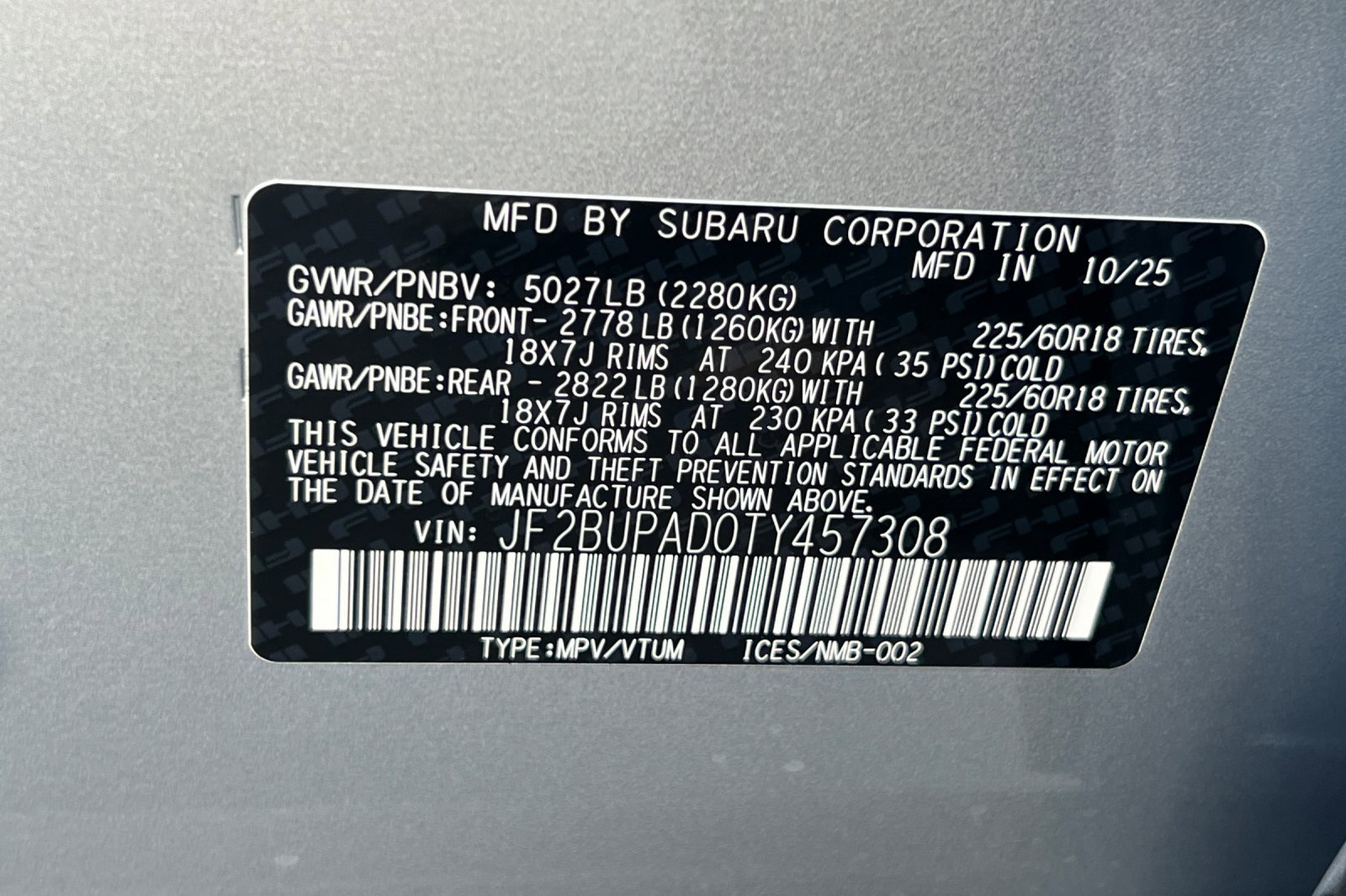 New 2026 Subaru Outback Premium image 27