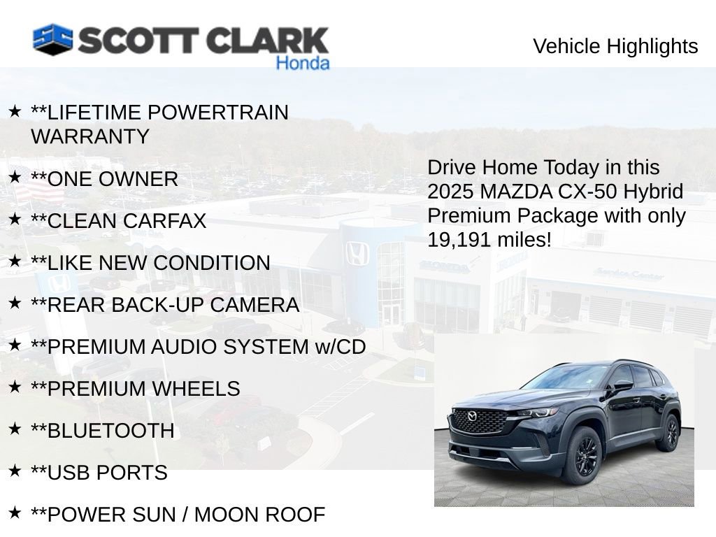 Used 2025 MAZDA CX-50 AWD 2.5 Hybrid w/ Weather Package image 12