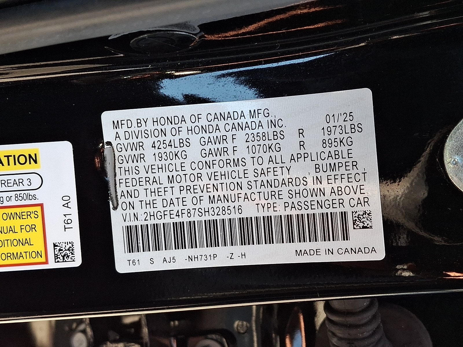 Used 2025 Honda Civic Sport Touring image 29
