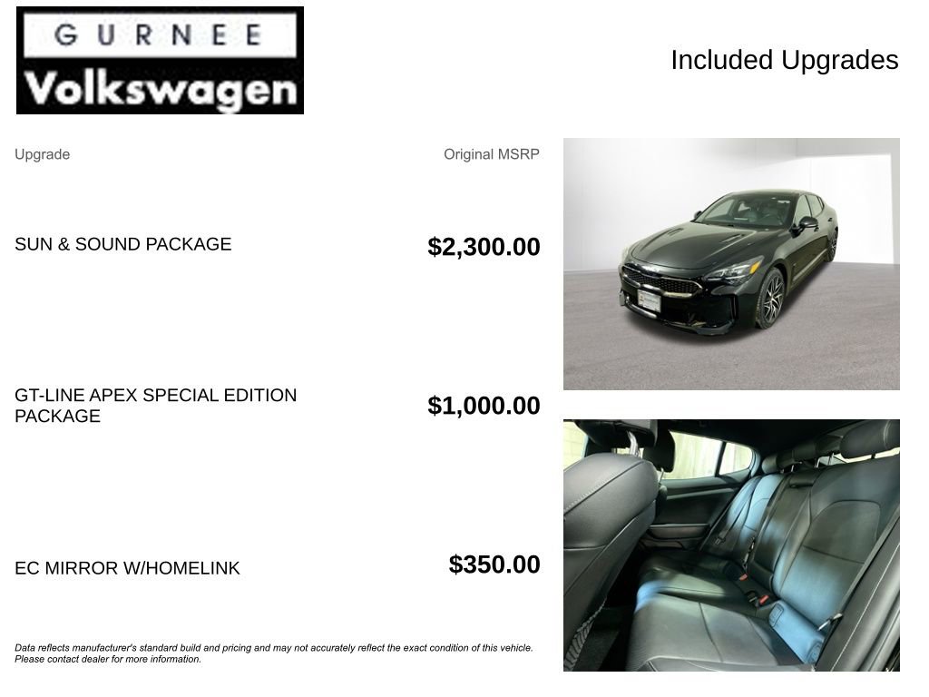 Used 2023 Kia Stinger GT-Line w/ Sun & Sound Package image 4