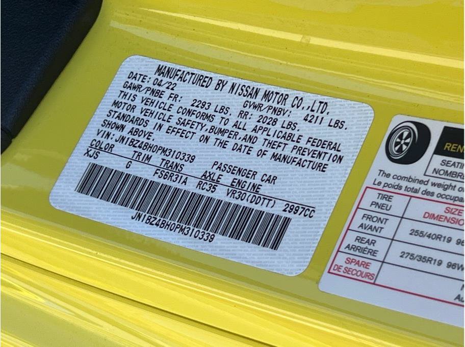 Used 2023 Nissan Z w/ Floor Mat Package (L93) RWD image 19