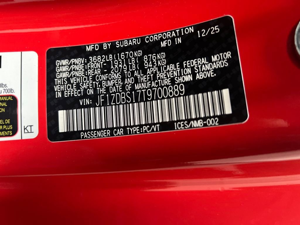 New 2026 Subaru BRZ tS image 30