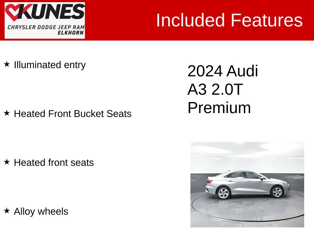 Used 2024 Audi A3 2.0T Premium FWD image 3