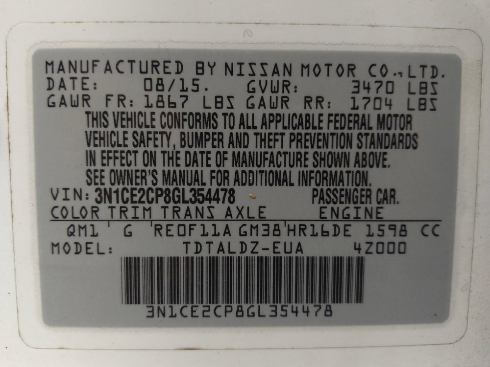 Used 2016 Nissan Versa Note SV FWD image 33