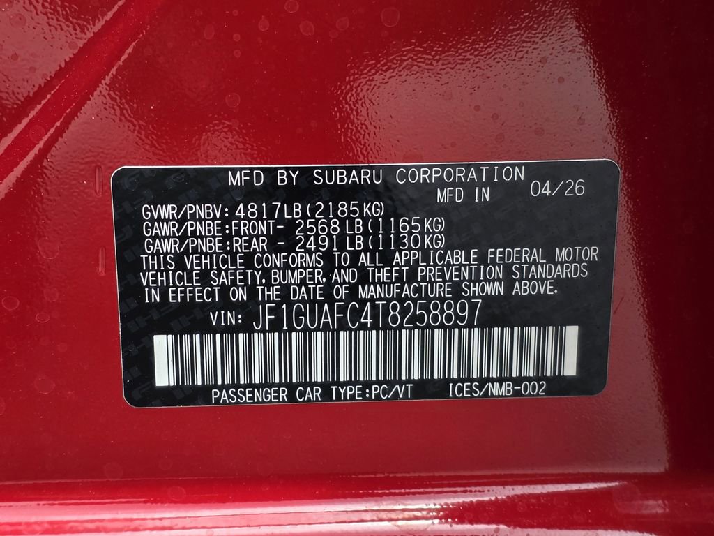 New 2026 Subaru Impreza 2.0i Sport AWD/4WD image 31