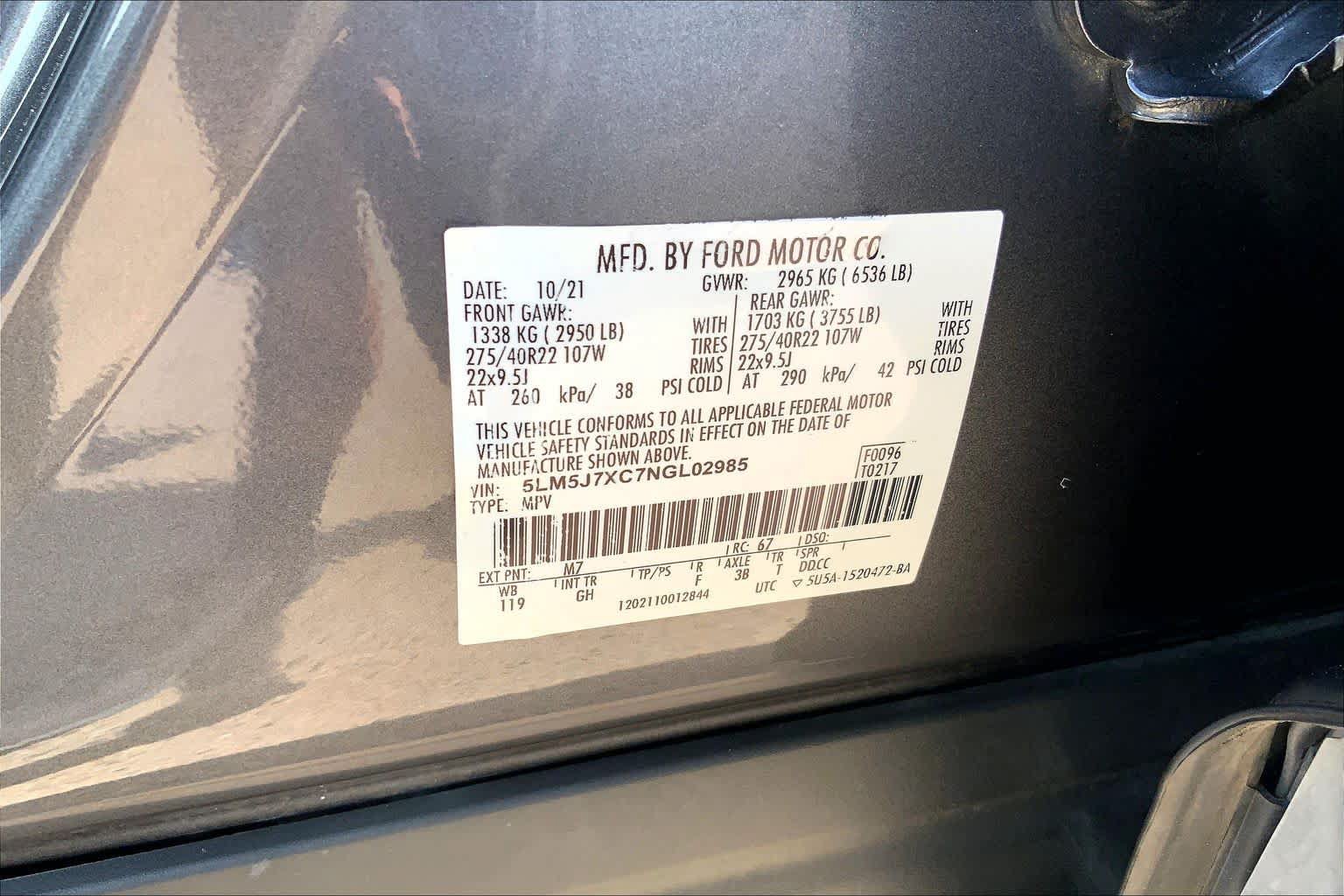 Used 2022 Lincoln Aviator Reserve w/ Equipment Group 201A AWD/4WD image 37