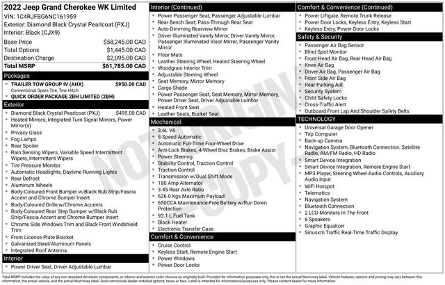Used 2022 Jeep Grand Cherokee Limited w/ Trailer Tow Group IV AWD/4WD image 6