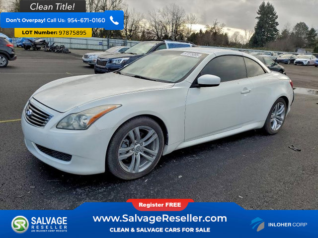 Used 2009 INFINITI G37 Convertible w/ Premium Pkg