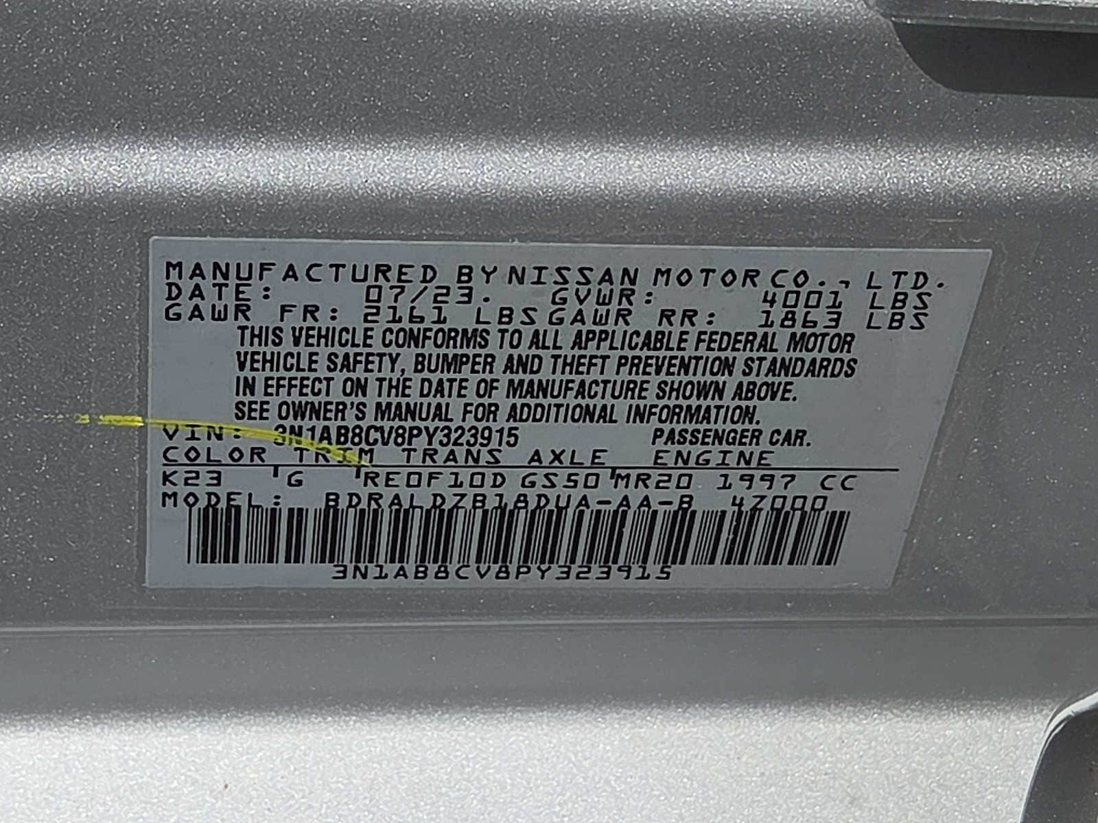 Used 2023 Nissan Sentra SV FWD image 25