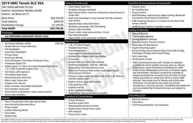 Used 2019 GMC Terrain SLE image 41