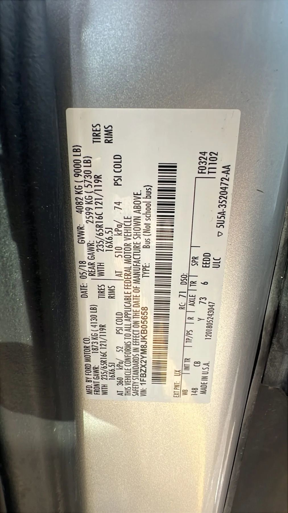 Used 2018 Ford Transit 350 XLT image 34