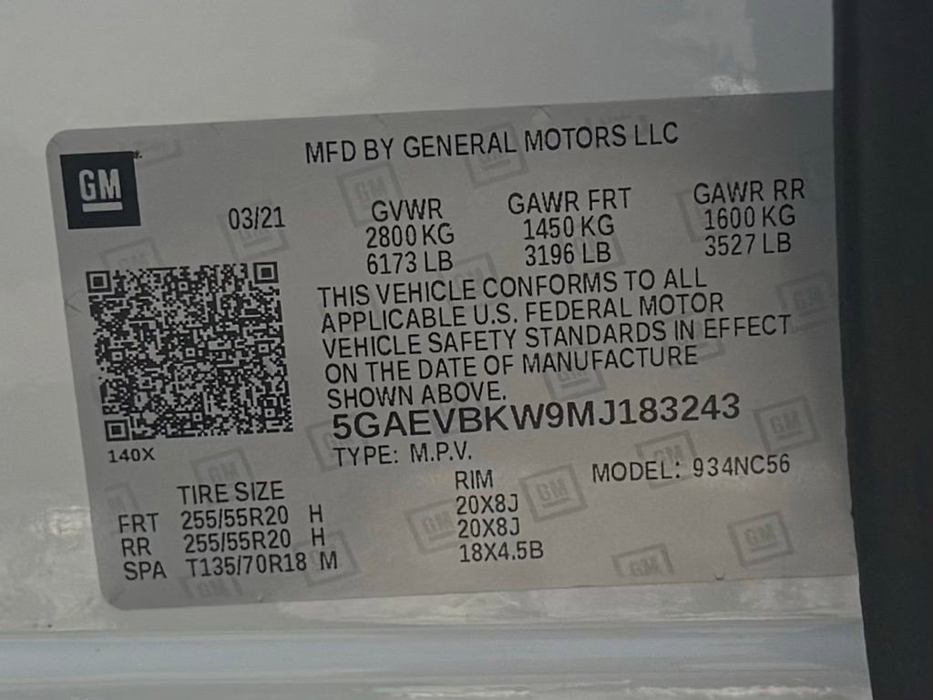 Used 2021 Buick Enclave Premium w/ Sun and Sites Package AWD/4WD image 37