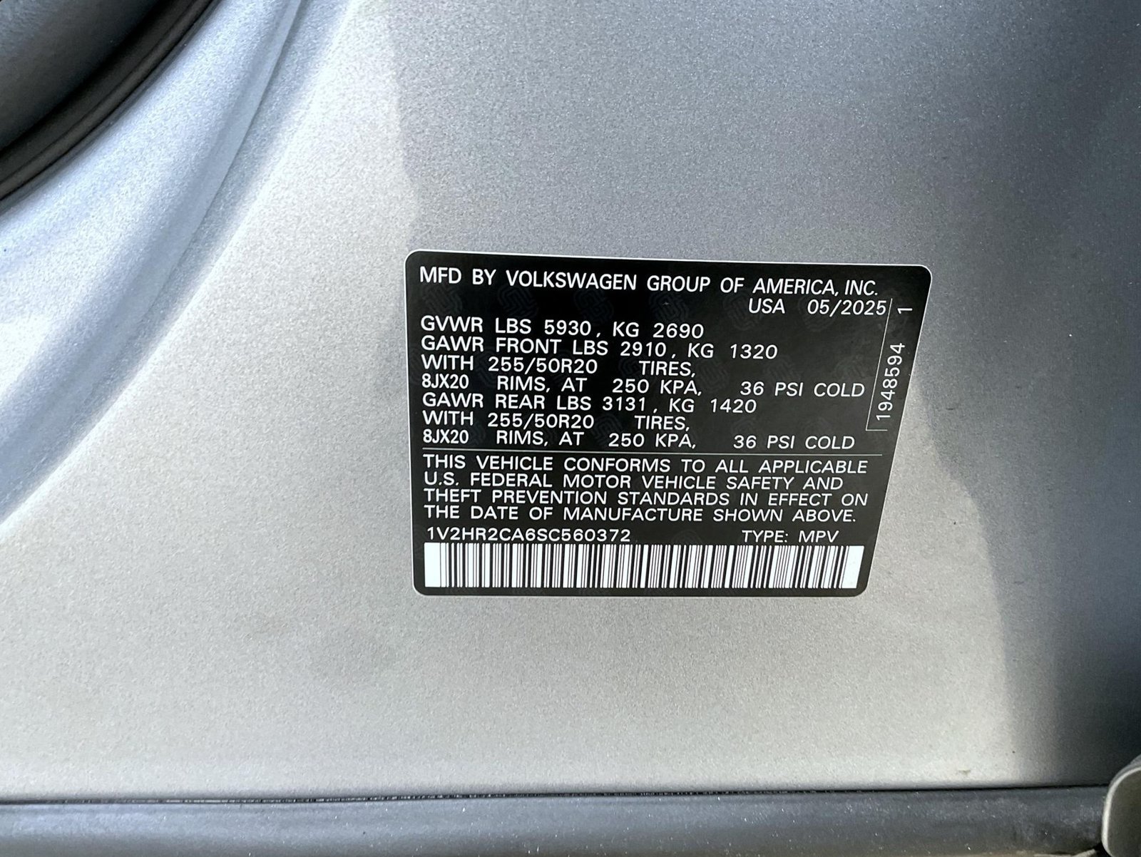 Used 2025 Volkswagen Atlas SE AWD/4WD image 27