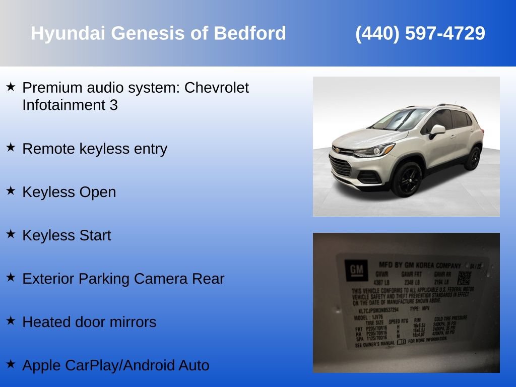 Used 2022 Chevrolet Trax LT w/ LT Convenience Package AWD/4WD image 14