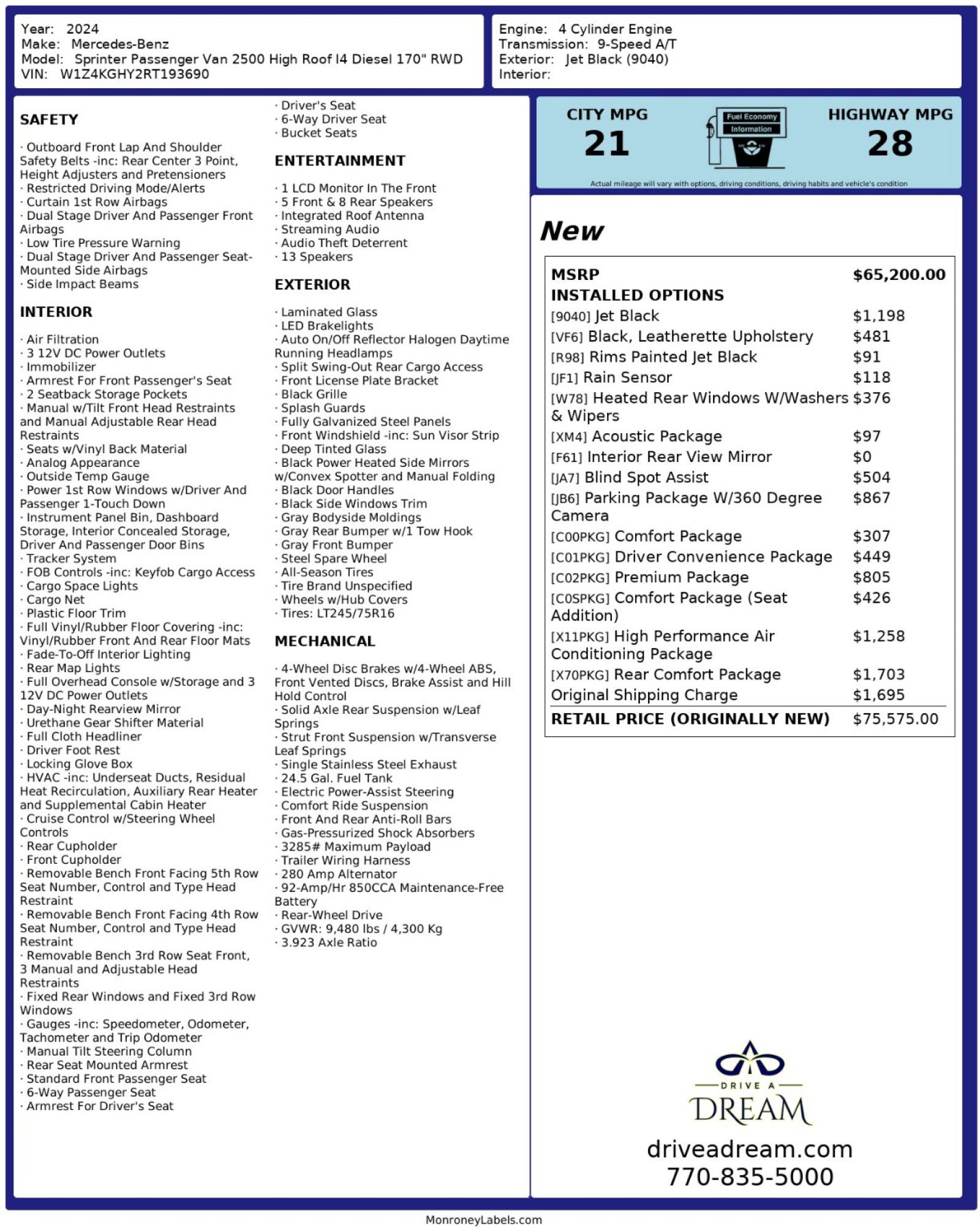 Used 2024 Mercedes-Benz Sprinter 2500 image 49