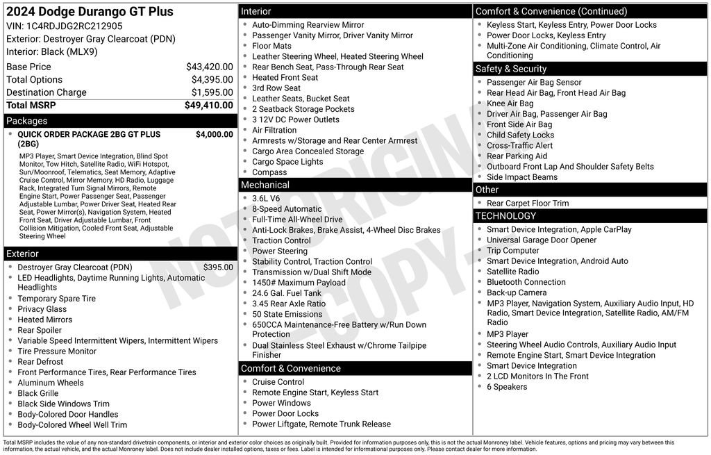 Used 2024 Dodge Durango GT AWD/4WD image 17