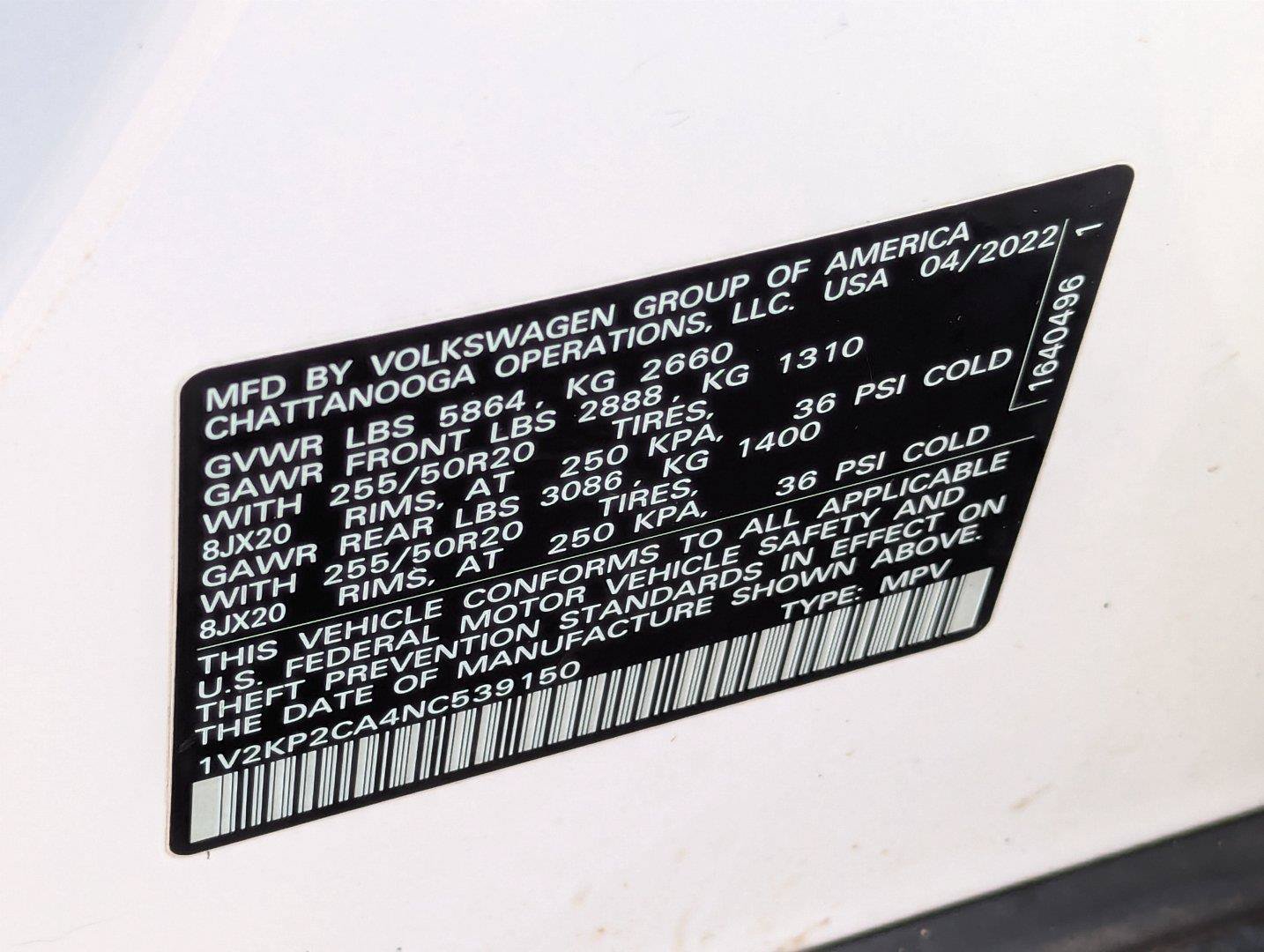 Used 2022 Volkswagen Atlas SE AWD/4WD image 45