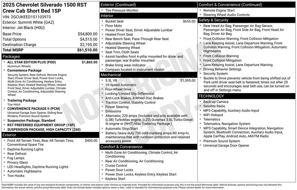 Certified 2025 Chevrolet Silverado 1500 RST w/ All Star Edition Plus AWD/4WD image 4