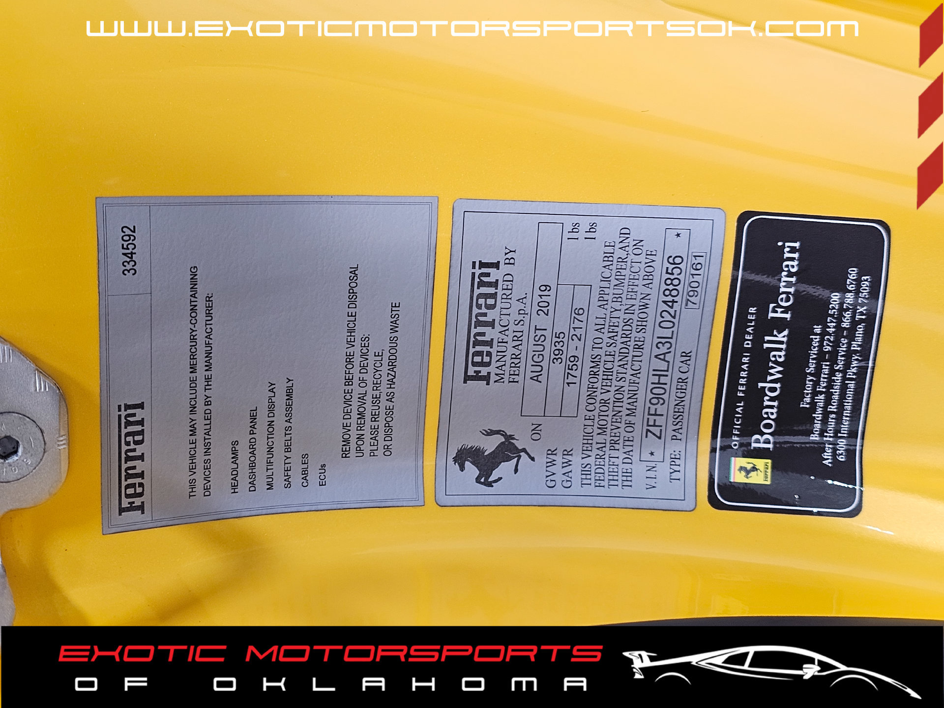 Used 2020 Ferrari 488 Pista Coupe RWD image 83