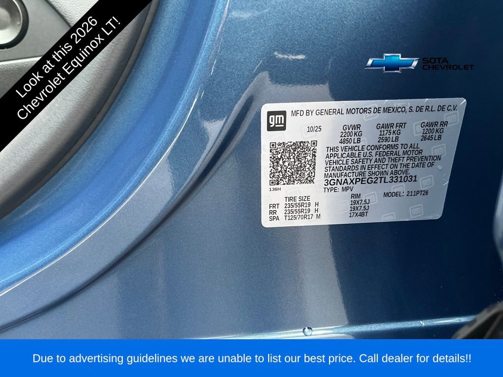 New 2026 Chevrolet Equinox LT w/ Convenience Package II image 29