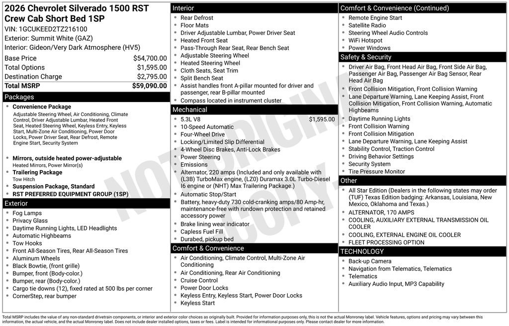 Used 2026 Chevrolet Silverado 1500 RST AWD/4WD image 35