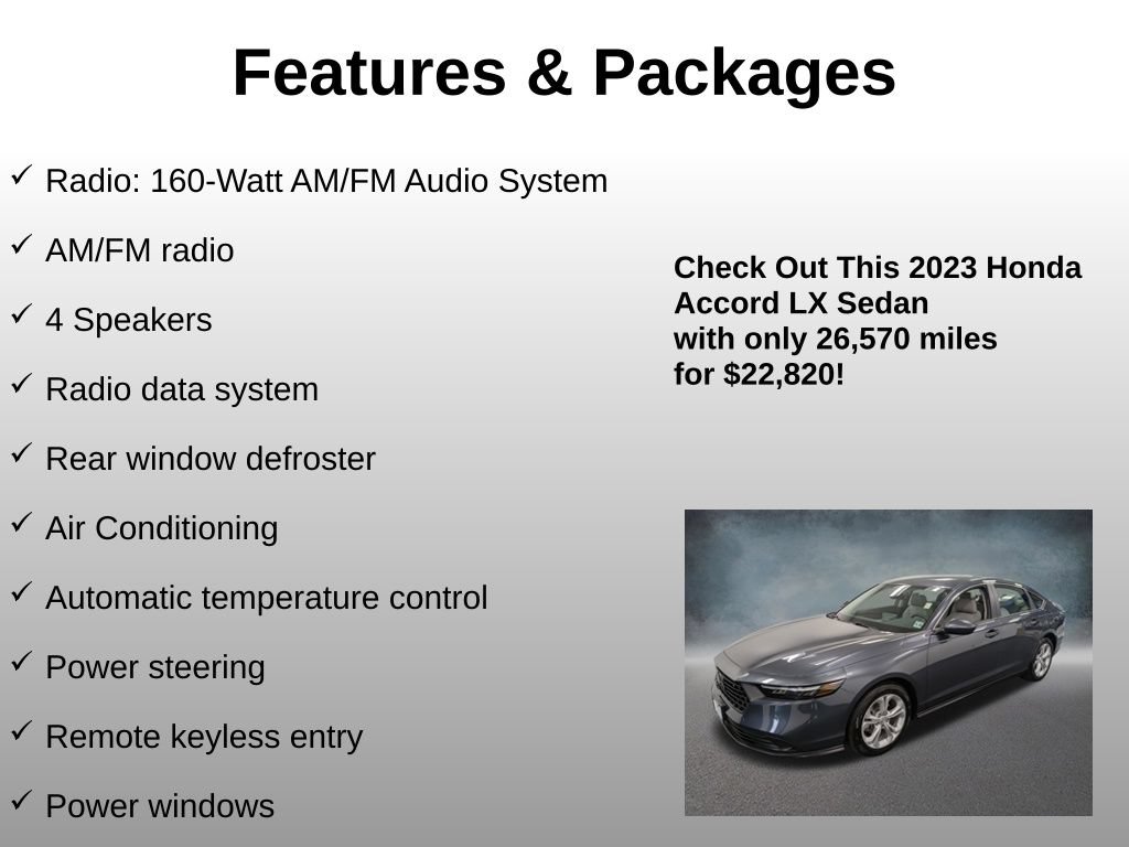 Certified 2023 Honda Accord LX image 8