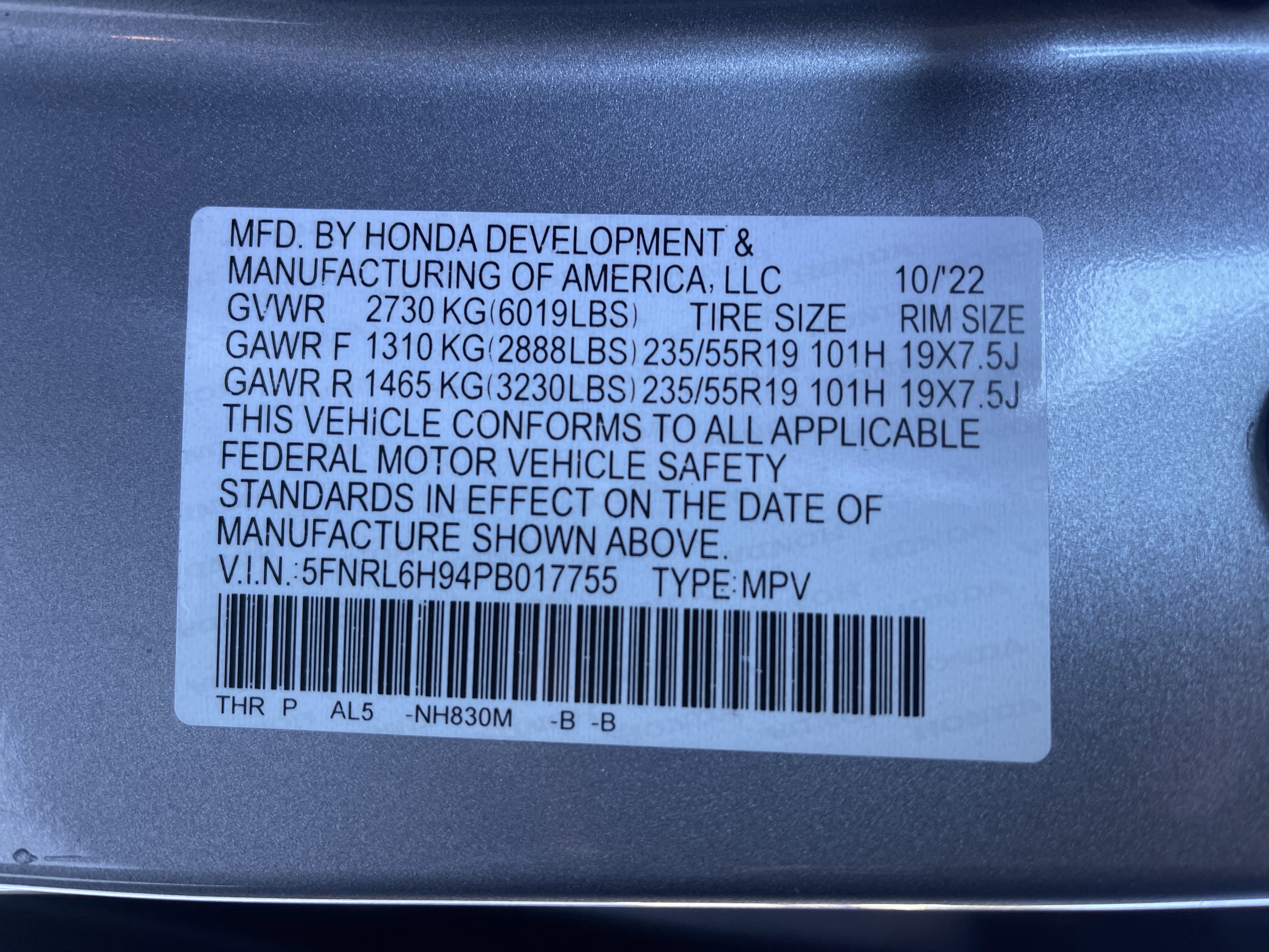 Certified 2023 Honda Odyssey Elite image 36