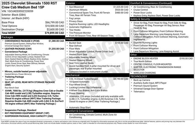Used 2025 Chevrolet Silverado 1500 RST w/ Convenience Package II AWD/4WD image 40