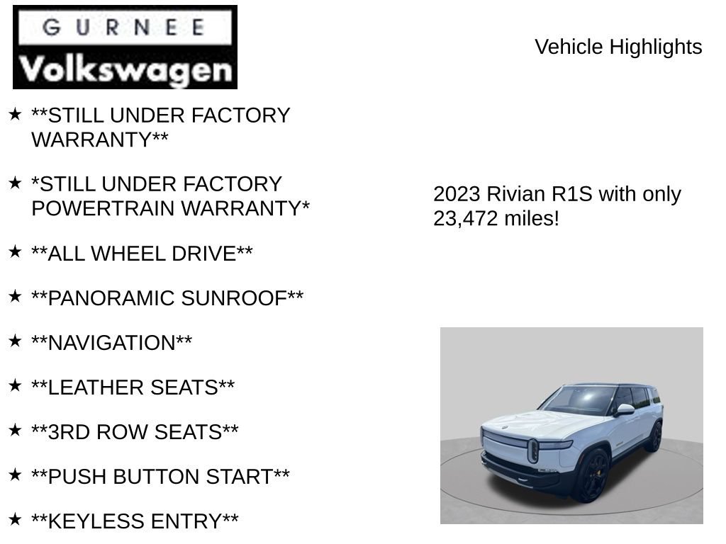 Used 2023 Rivian R1S Adventure Quad AWD/4WD image 7