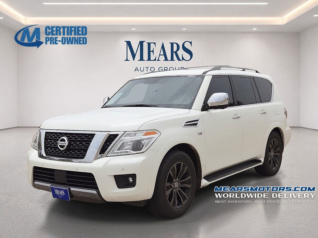 Used 2019 Nissan Armada Platinum w/ Captain's Chairs Package RWD image 1