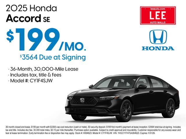 New 2025 Honda Accord SE image 4