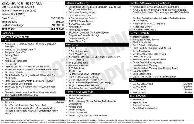 New 2026 Hyundai Tucson SEL FWD image 32