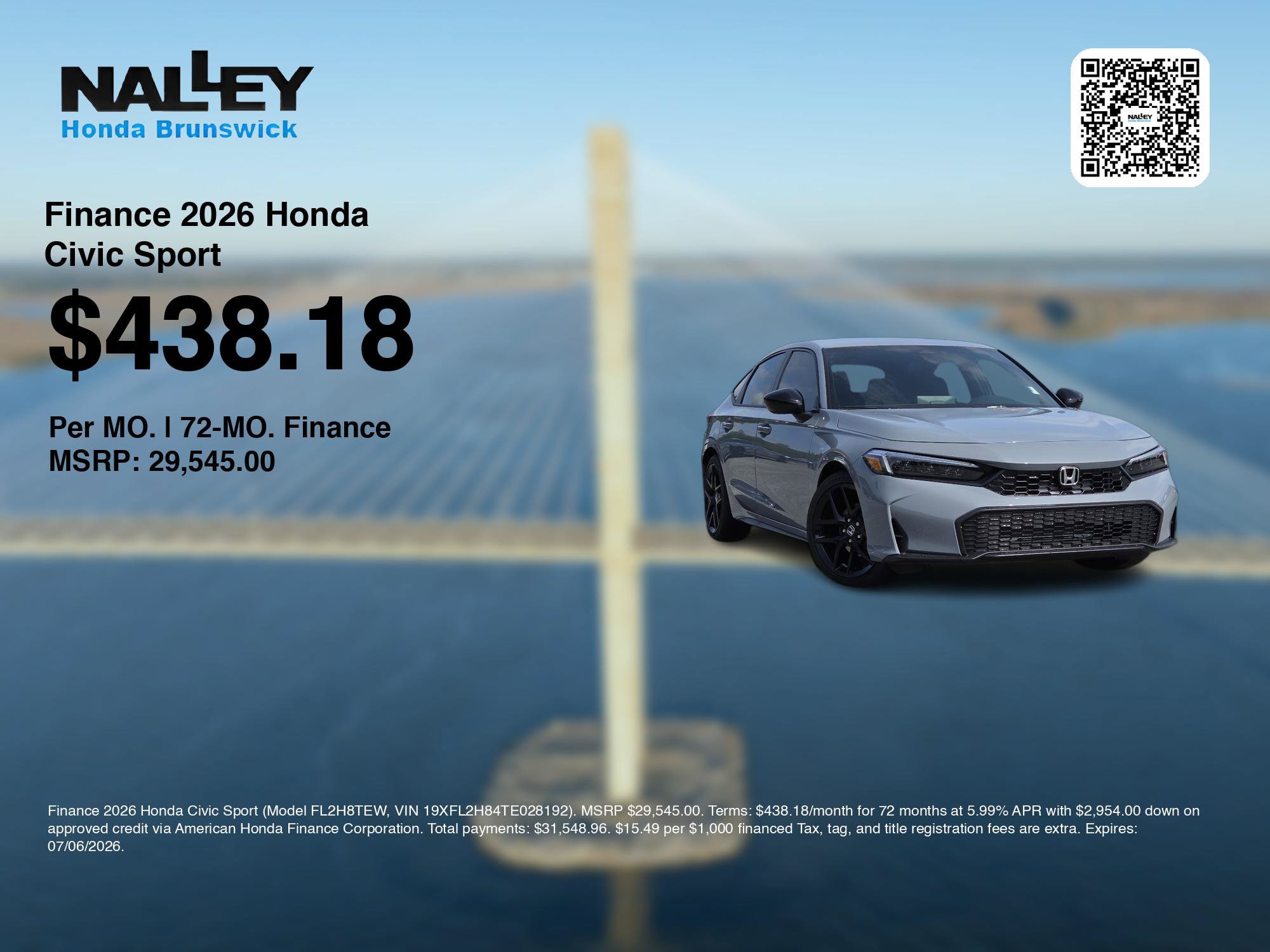 New 2026 Honda Civic Sport image 7
