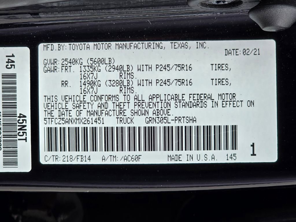 Used 2021 Toyota Tacoma SR image 53