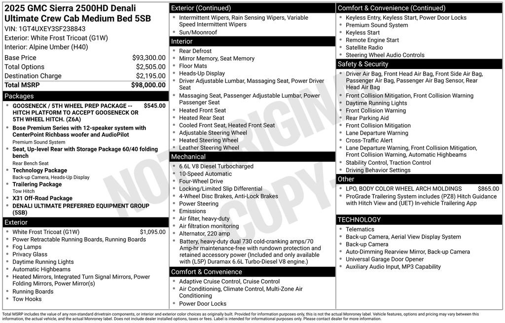 Certified 2025 GMC Sierra 2500 Denali Ultimate image 4