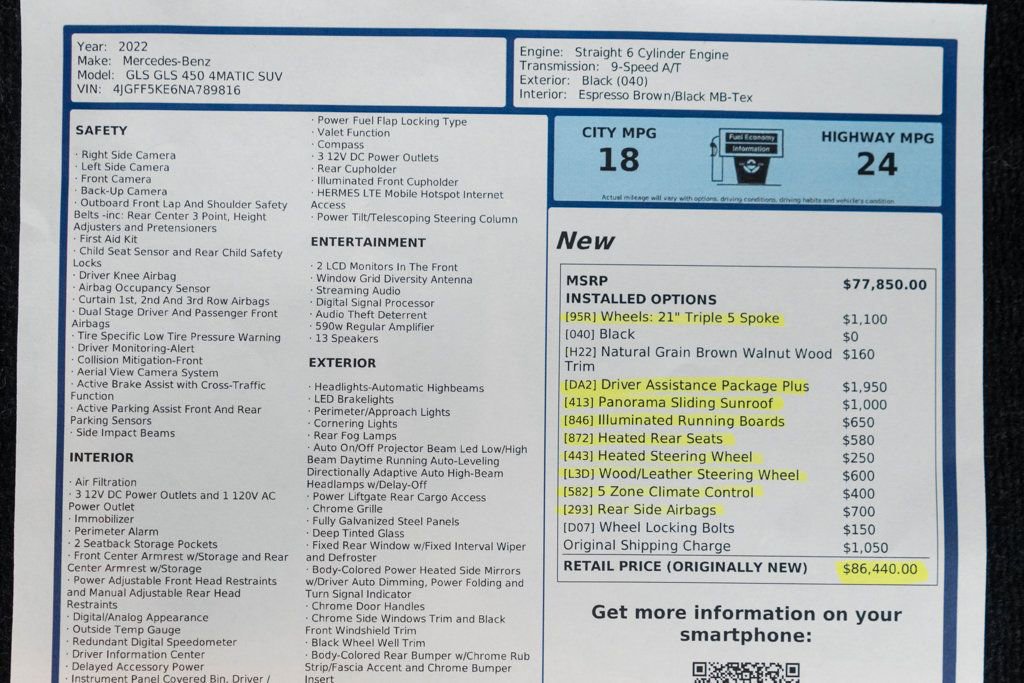 Used 2022 Mercedes-Benz GLS 450 4MATIC image 58