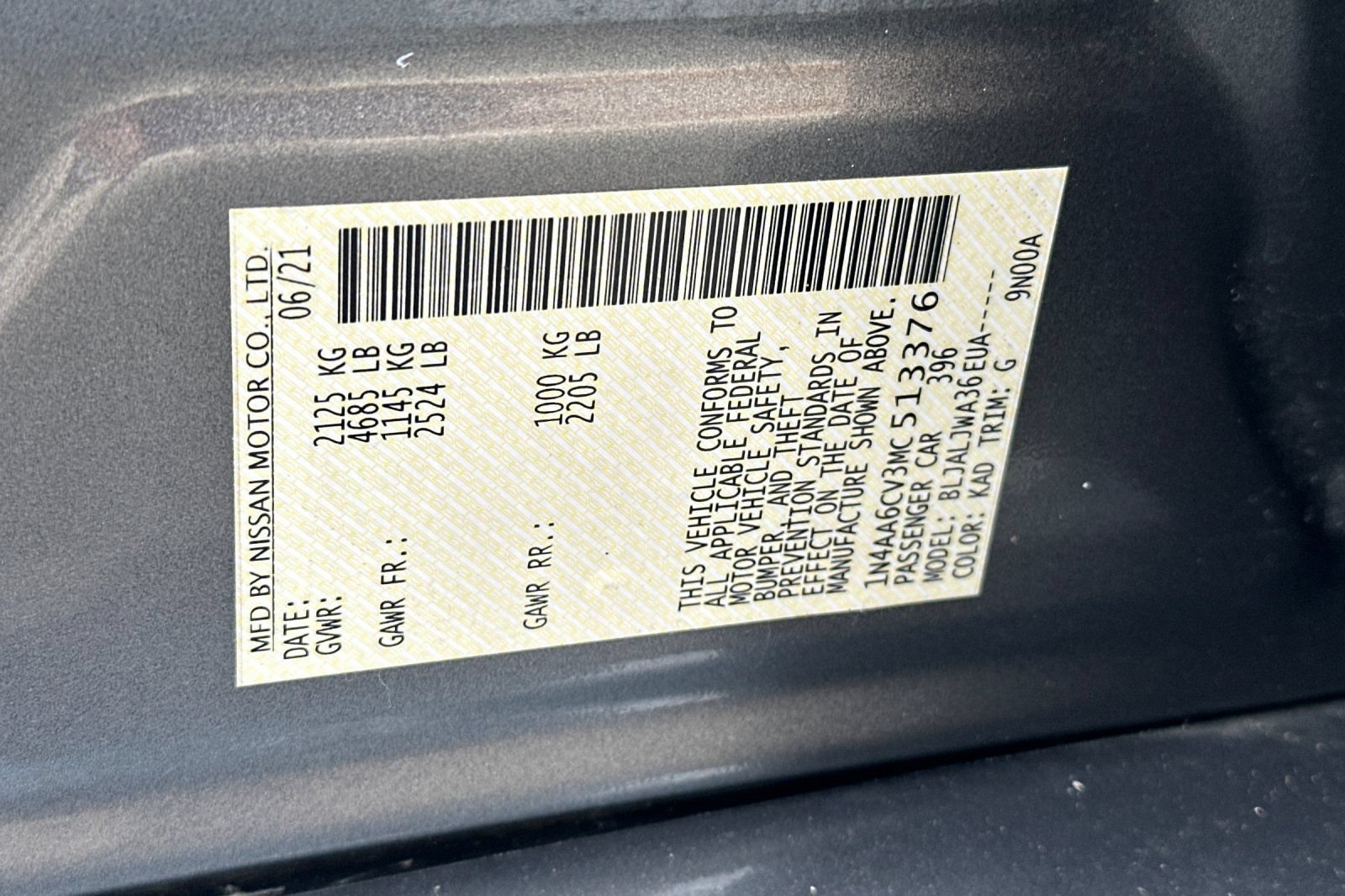 Used 2021 Nissan Maxima 3.5 SV w/ Floor Mat Group FWD image 27