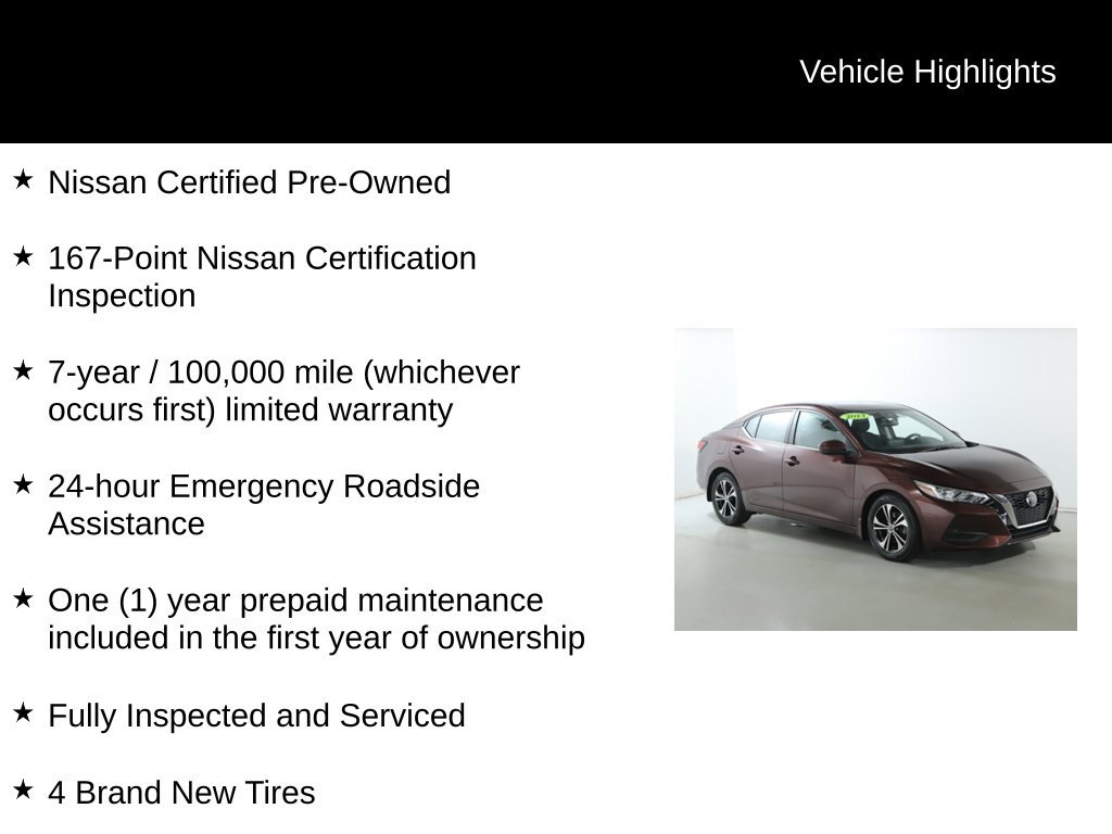 Certified 2023 Nissan Sentra SV w/ All-Weather Package FWD image 4