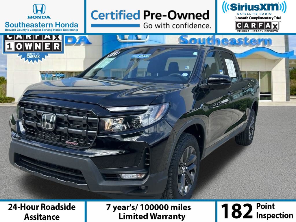 Certified 2025 Honda Ridgeline Sport