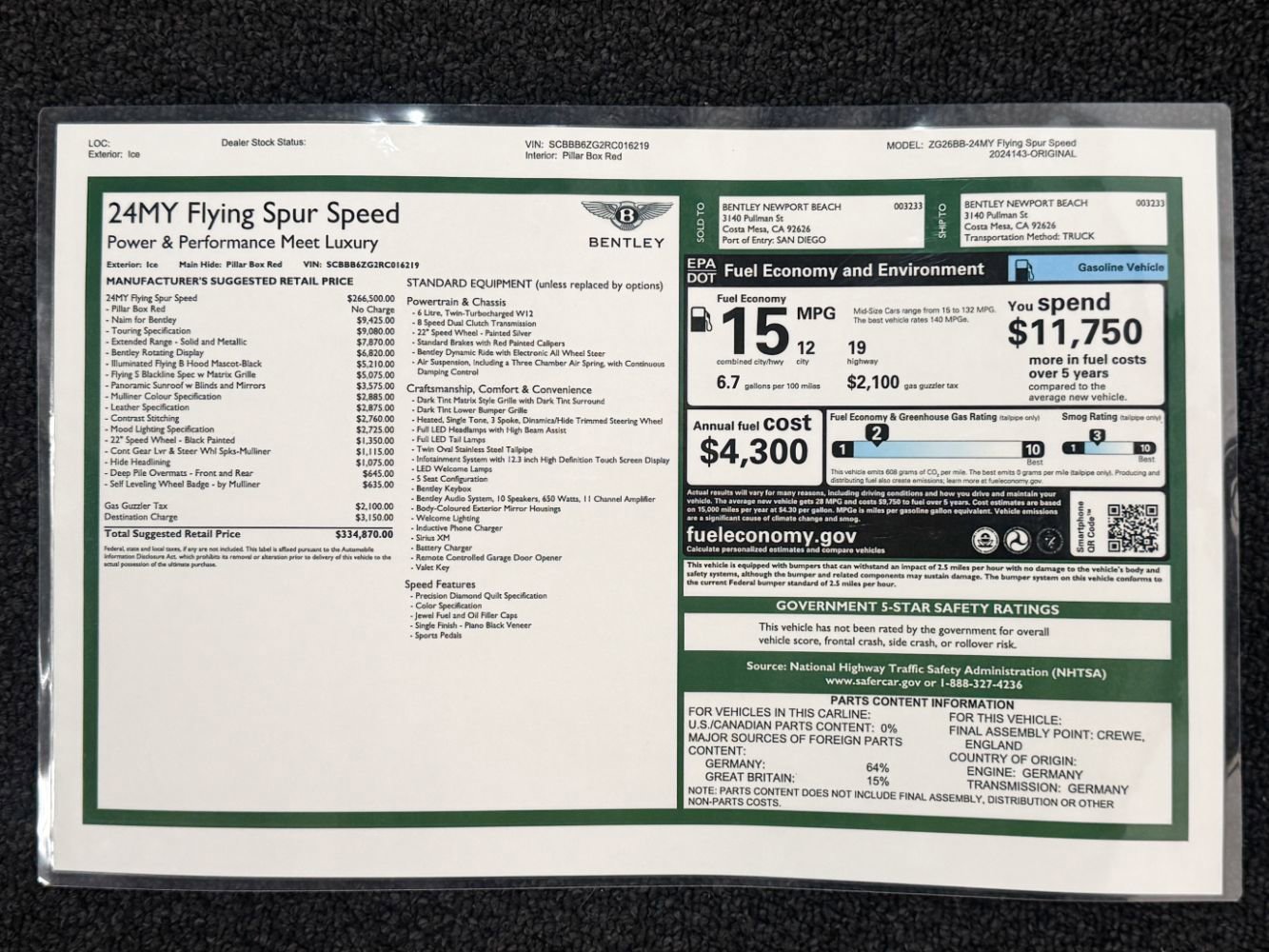 Used 2024 Bentley Flying Spur W12 image 4