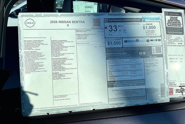 New 2026 Nissan Sentra S image 12