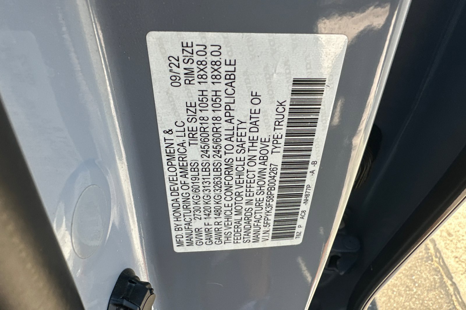 Certified 2023 Honda Ridgeline RTL image 28