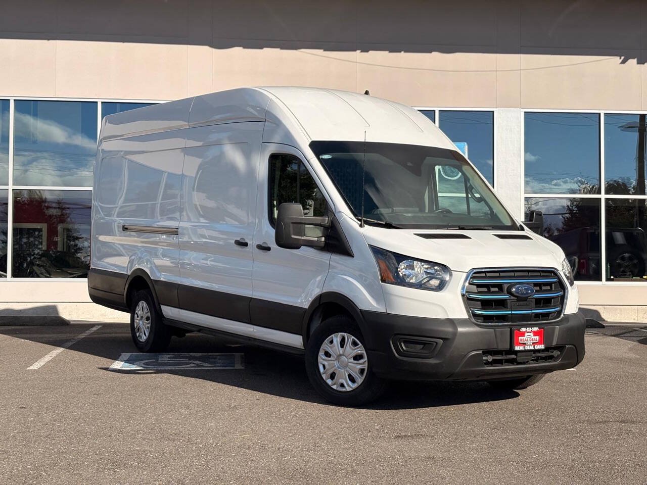 Used 2023 Ford E-Transit 148 High Roof Extended w/ Load Area Protection Package RWD image 2