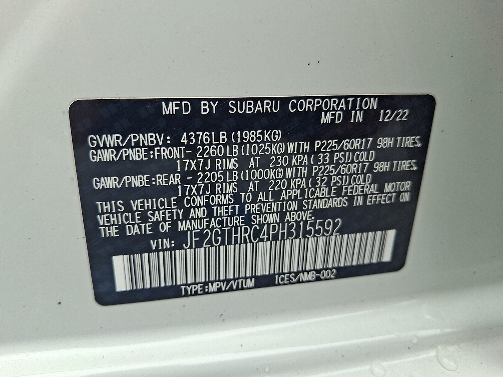 Certified 2023 Subaru Crosstrek 2.5i Sport AWD/4WD image 27