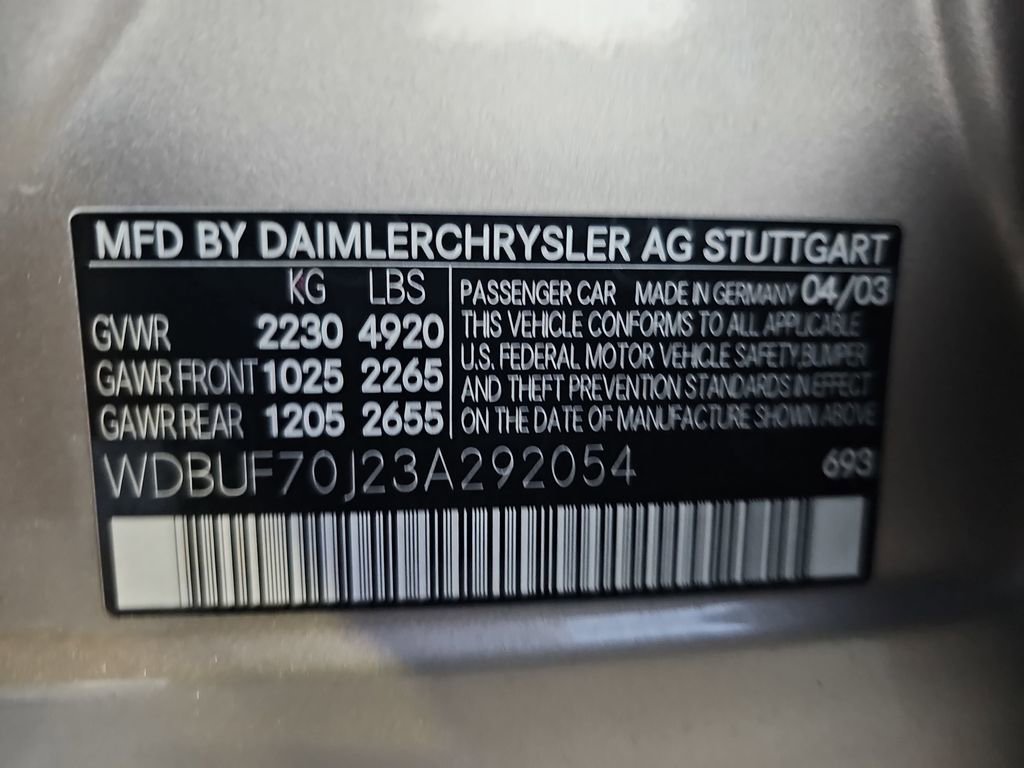 Used 2003 Mercedes-Benz E 500 Sedan w/ X2 Opt Pkg image 24