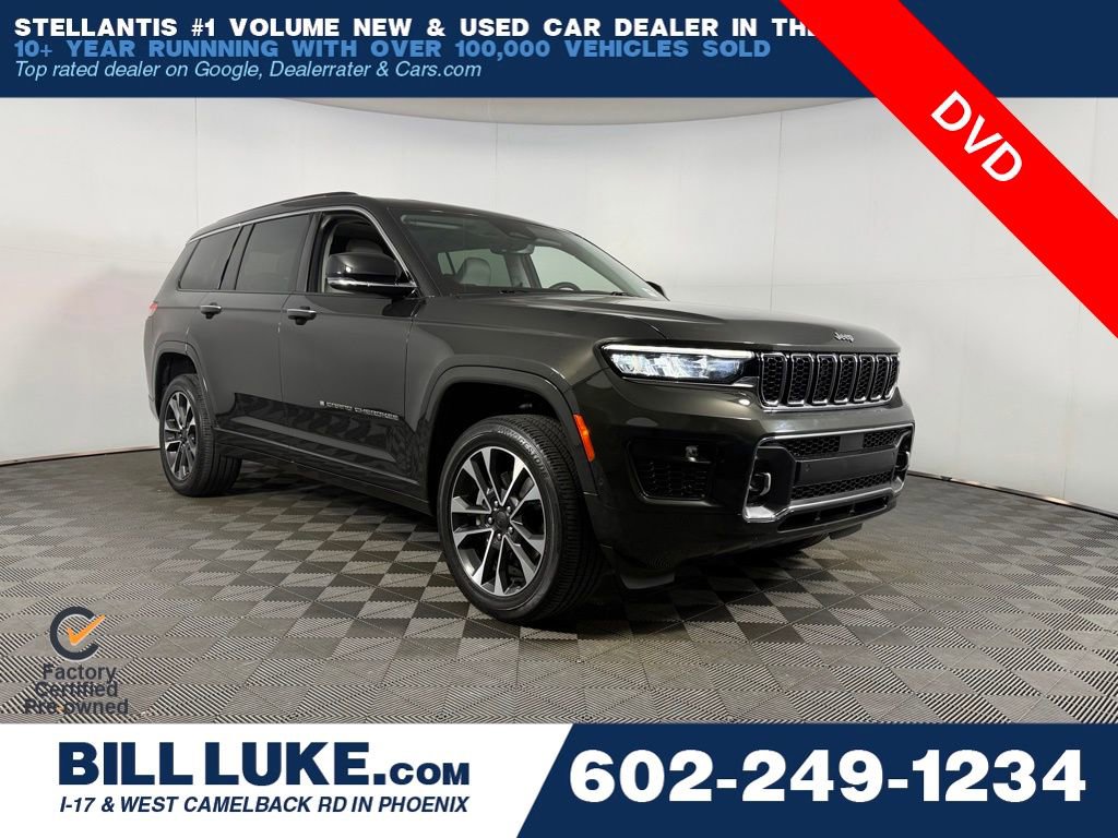 Certified 2023 Jeep Grand Cherokee L Overland w/ Rear Seat Video Group I