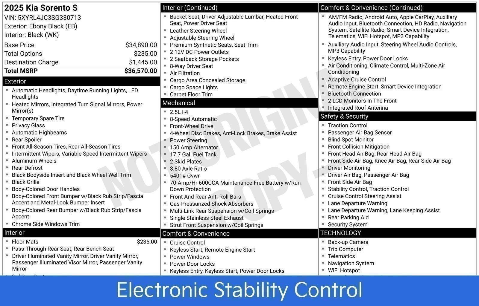 Used 2025 Kia Sorento S image 77